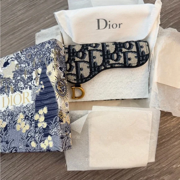 Dior Saddle Bloom Card Holder - Picture 1 of 8